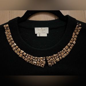Kate spade rhinestone Peter Pan collar sweater